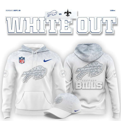 Buffalo Bills "White Out" Hoodie-V2