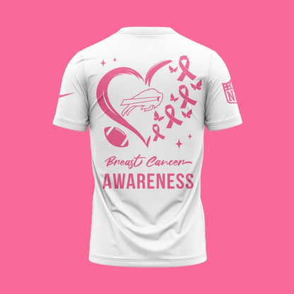 Buffalo Bills '' OCTOBER BREAST CANCER AWARENESS MONTH '' T-Shirt