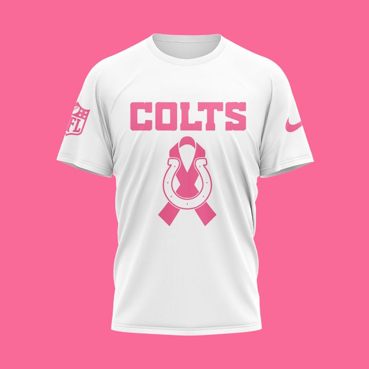 Indianapolis Colts '' OCTOBER BREAST CANCER AWARENESS MONTH '' T-Shirt 2025