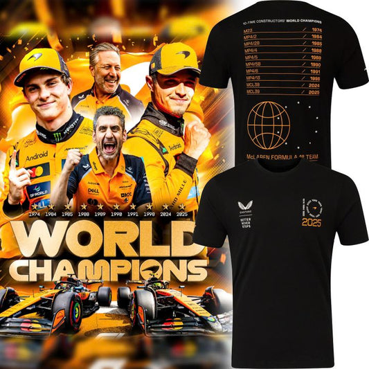 McLaren Formula 1 Team 2025 Constructors' Champions T-Shirt