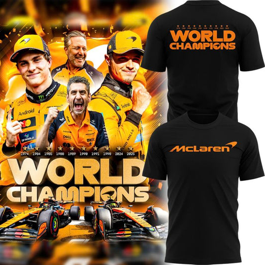 McLaren Formula 1 Team 2025 Constructors' Champions T-Shirt