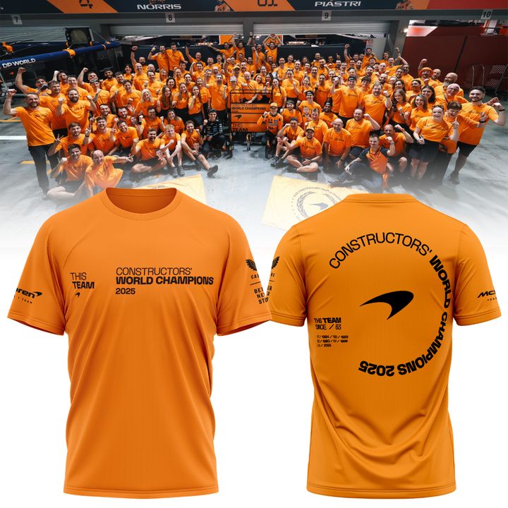 McLaren Formula 1 Team 2025 Constructors' Champions T-Shirt
