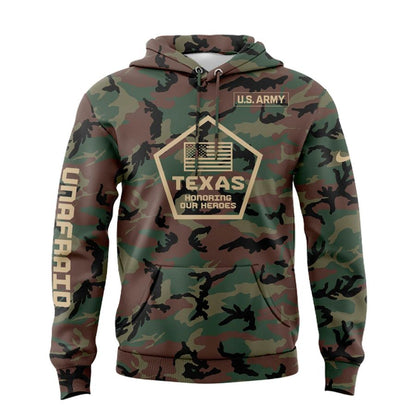 2025 Texas Longhorns Military Appreciation Camo Hoodie