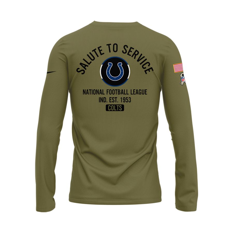 2025 Salute to Service Indianapolis Colts Long Sleeve Shirt