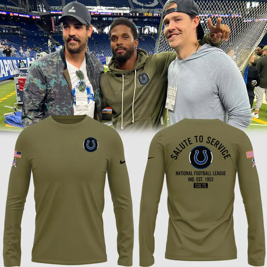 2025 Salute to Service Indianapolis Colts Long Sleeve Shirt