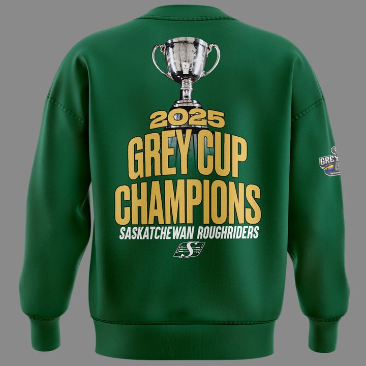 Saskatchewan Roughriders  GreyCup  Champions 2025 Sweatshirt