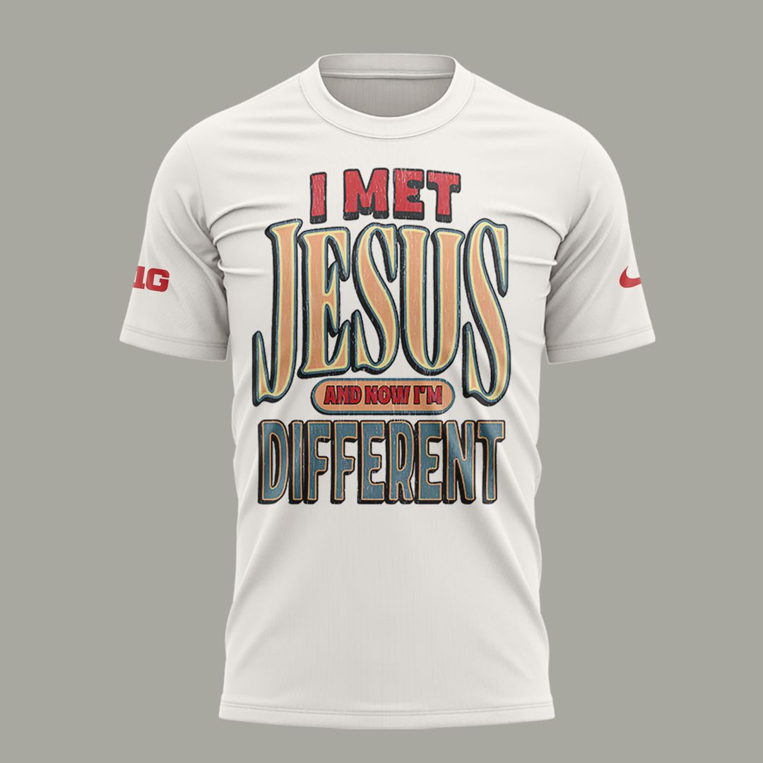 Back at Ohio State, J.T. Tuimoloau makes a statement in the ‘I MET JESUS AND NOW I’M DIFFERENT’ T-Shirt