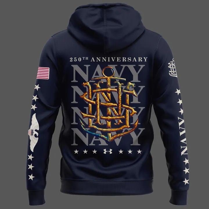 2025 Navy Midshipmen 250th Anniversary Hoodie
