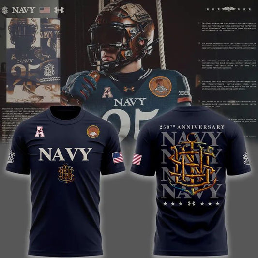 Navy Midshipmen 250th Anniversary T-shirt