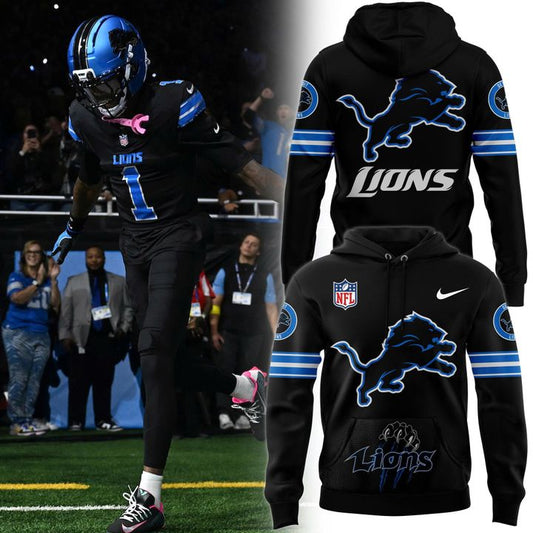 Men's Nike Black Detroit Lions 2025 Hoodie