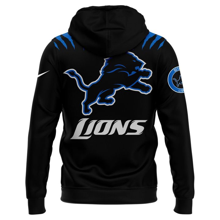 Men's Nike Back In Black Detroit Lions 2025 Hoodie(V2)
