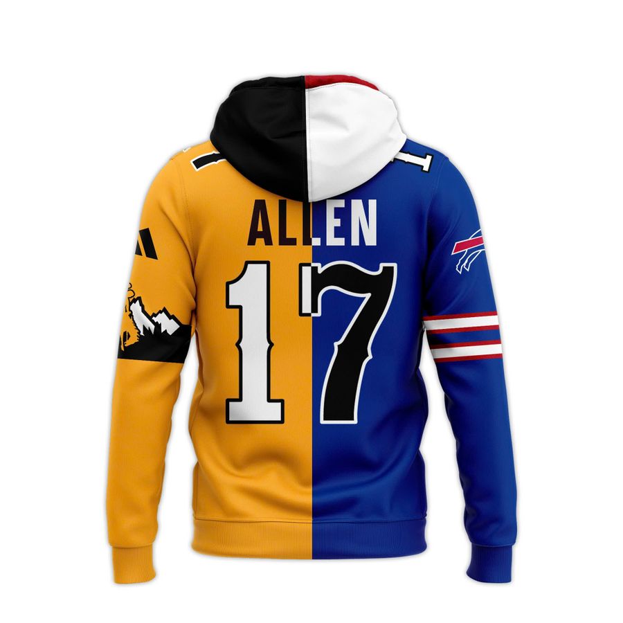 Josh Allen #17 Buffalo Bills x Wyoming Cowboys Hoodie