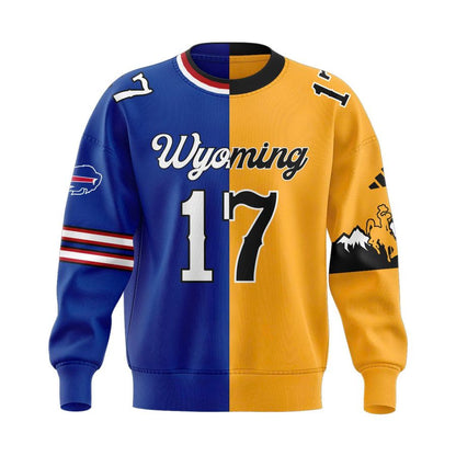 Josh Allen #17 Buffalo Bills x Wyoming Cowboys Sweatshirt