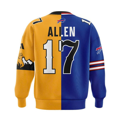 Josh Allen #17 Buffalo Bills x Wyoming Cowboys Sweatshirt