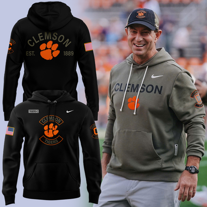 06.Clemson Football x - Military Appreciation  Hoodie