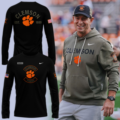 01.Clemson Football x - Military Appreciation 2025  Long Tee