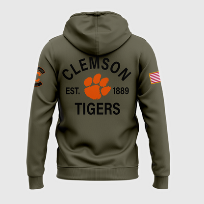 Clemson Football x - Military Appreciation 2025  Zip Hoodie