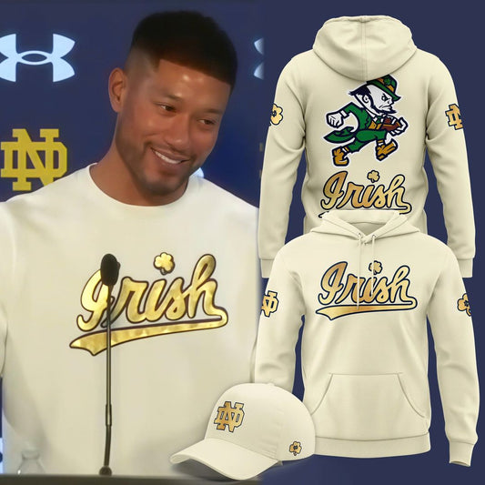Notre Dame Football Coach Marcus Freeman 2025 New Combo Hoodie