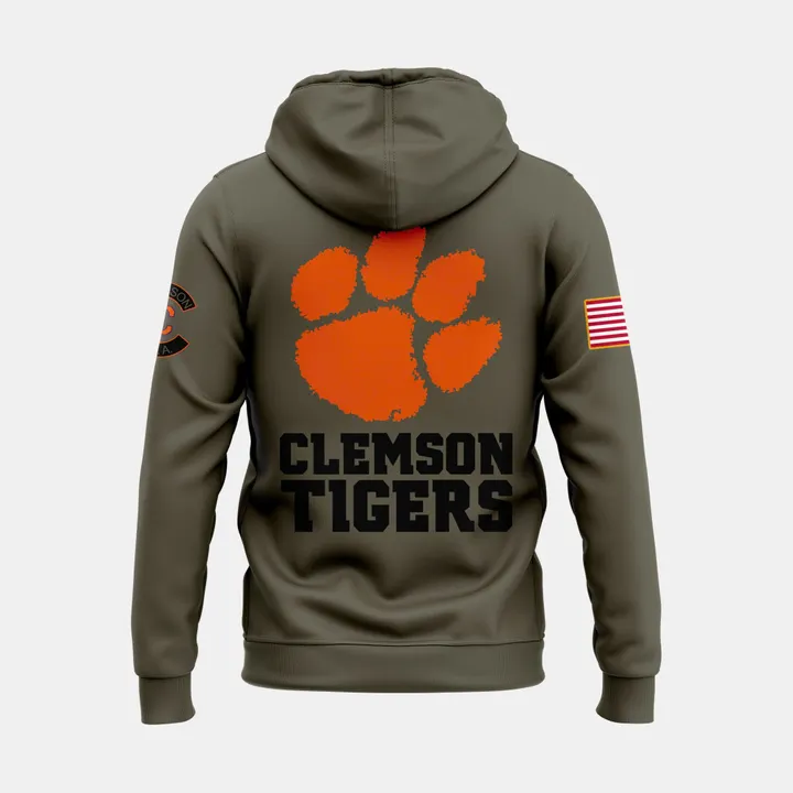 07.Clemson Football x - Military Appreciation  Hoodie
