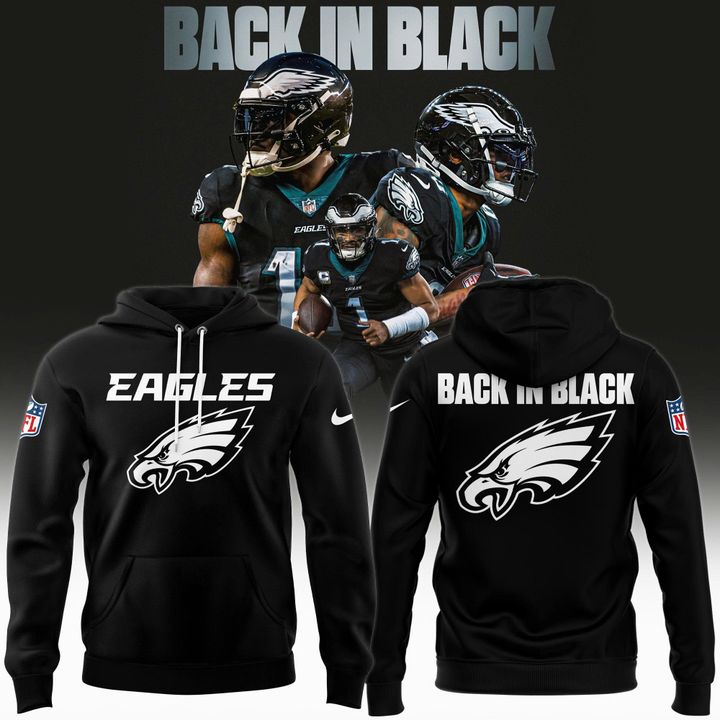 Philadelphia Eagles Back In Black 2026 Hoodie