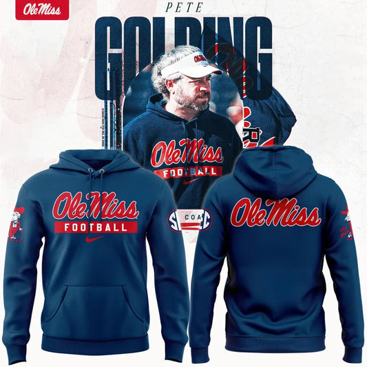 Coach Pete Golding Ole Miss Football Hoodie(V2)