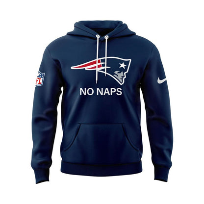 New England Patriots Coach Mike Vrabel "No Naps" Hoodie