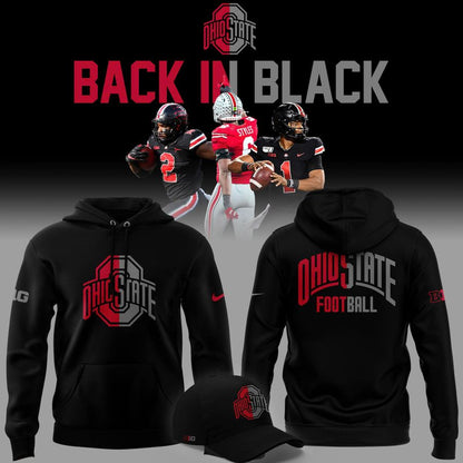 2025 limited edition Hoodie Ohio State Football "Back In Black"
