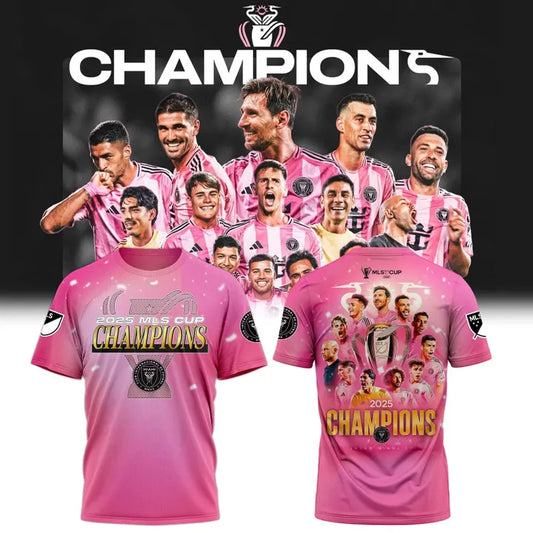 Inter Miami x Lionel Messi 2025 MLS CUP CHAMPION Tshirt | Jogger | Cap v2
