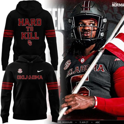 2025 Special Oklahoma Sooners "HARD TO KILL" Hoodie