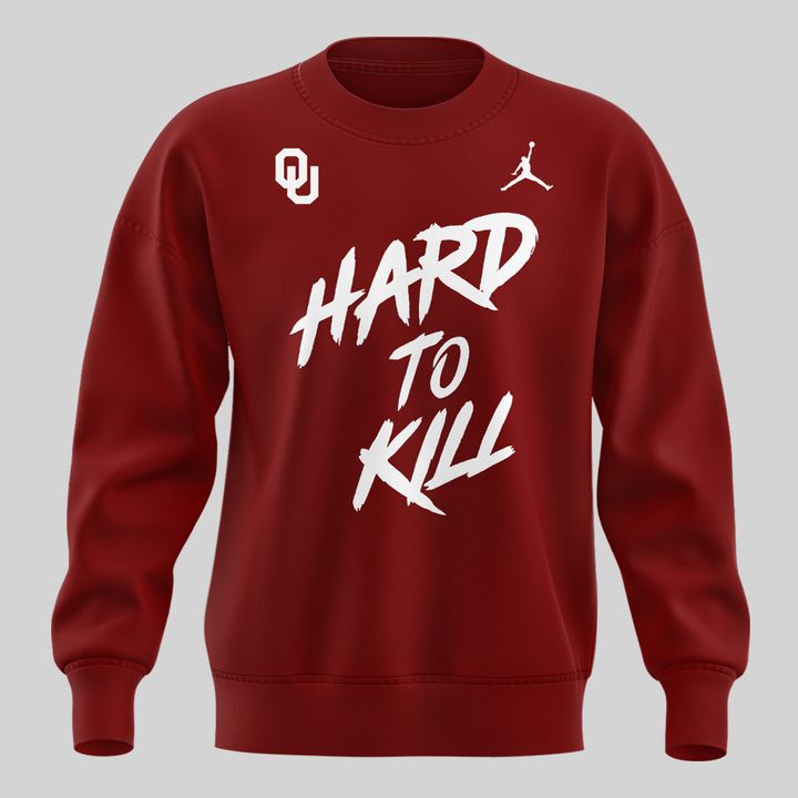 2025 Special Oklahoma Sooners "HARD TO KILL" sweatshirt red