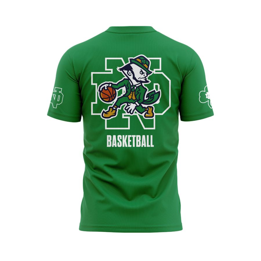 Notre Dame Fighting Irish Under Armour Basketball Leprechaun T-shirt (Green)