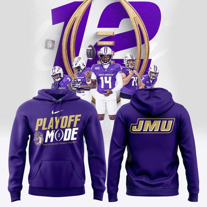 James Madison University Dukes Football 2025 College Football Playoffs Short Sleeve T-Shirt v2