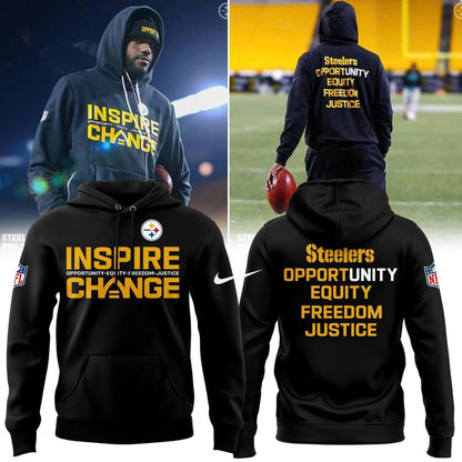 Limited Edition Pittsburgh Steelers '' INSPIRE CHANGE '' 2025 Hoodie