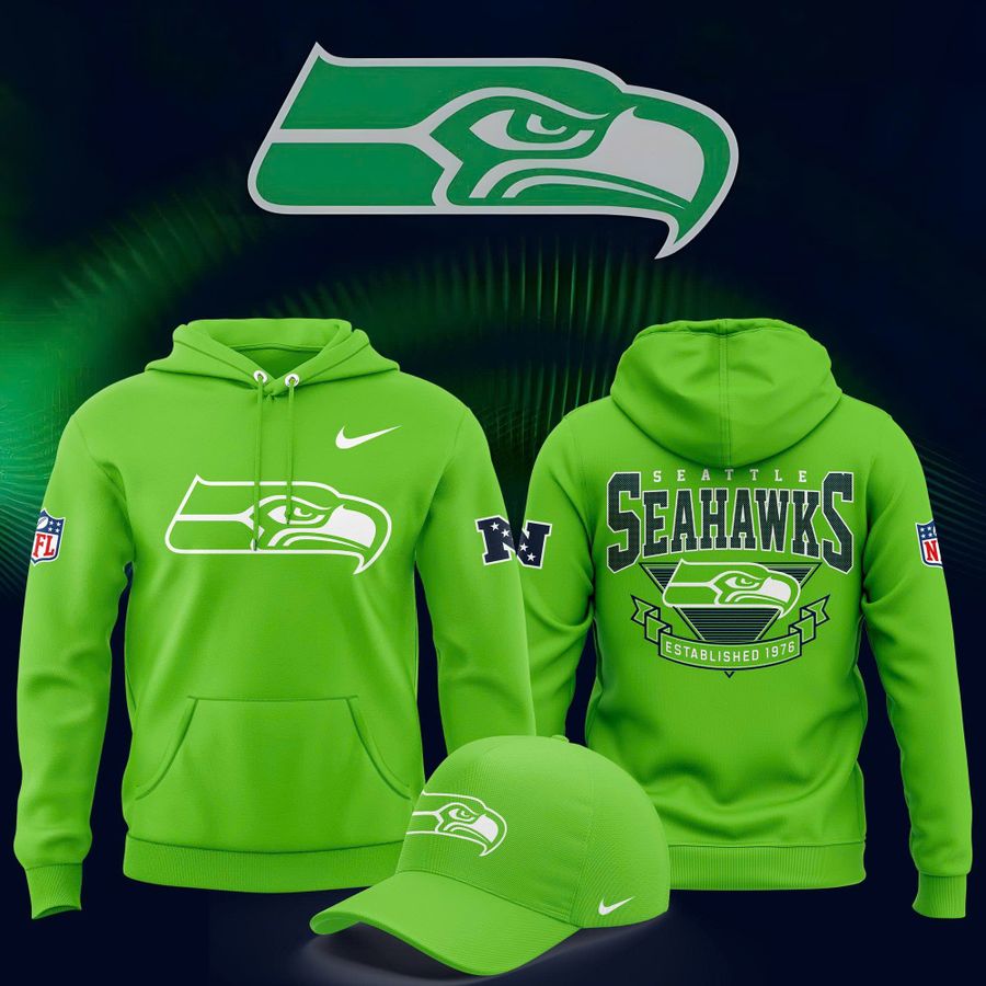 Unisex Seattle Seahawks Neon Green Special Hoodie