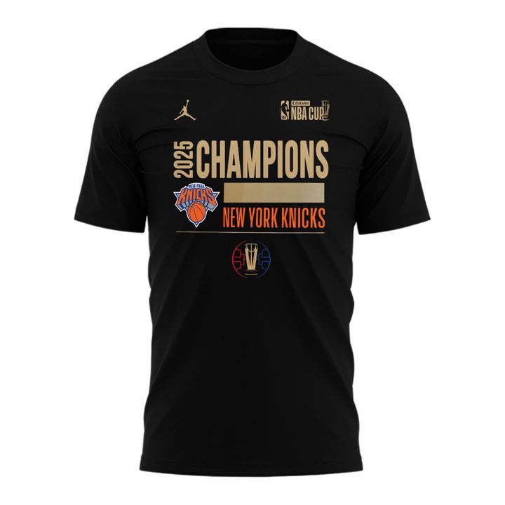 2025  New York Knicks NBA Cup Champions  T-Shirt