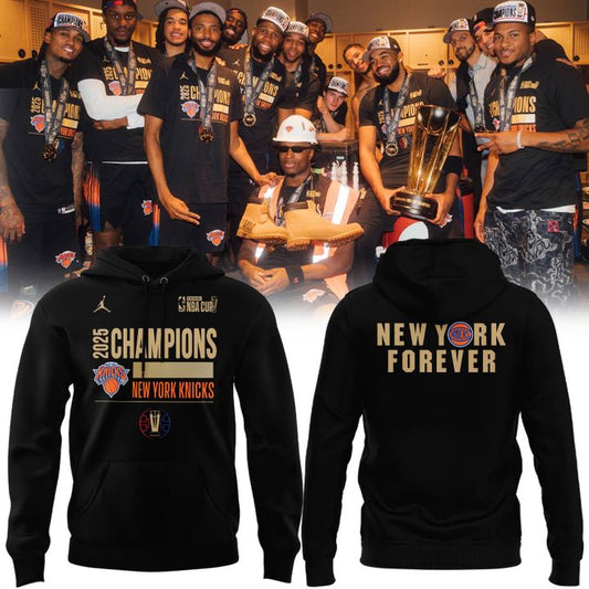 2025  New York Knicks NBA Cup Champions  Hoodie