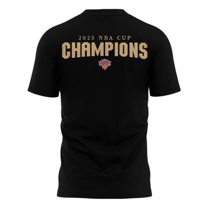 2025 New York Knicks NBA Cup Champions T-Shirt V2