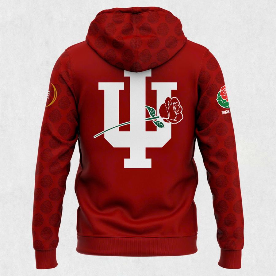 Indiana Hoosiers football helmet 2026 Rose Bowl Hoodie-Red