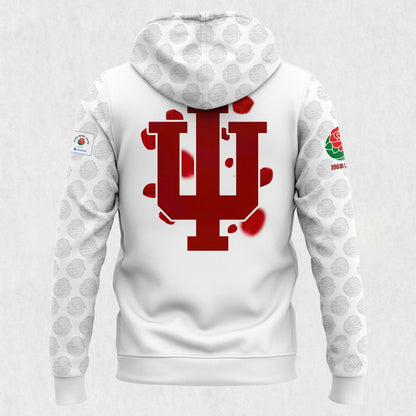 Indiana Hoosiers football helmet 2026 Rose Bowl Hoodie-White