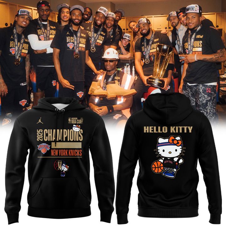 2025 New York Knicks  x Hello Kitty NBA Cup Champions Hoodie