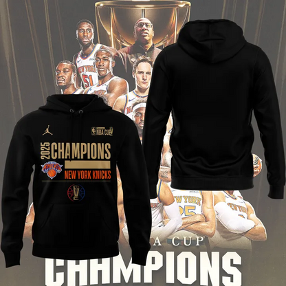 Special New York Knicks 2025 NBA Cup Hoodie V4