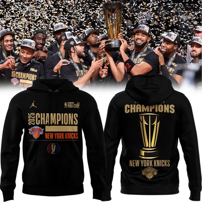 Special New York Knicks 2025 NBA Cup Hoodie V5