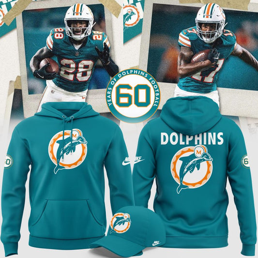 Limited Edition Miami Dolphins Throwback Hoodie