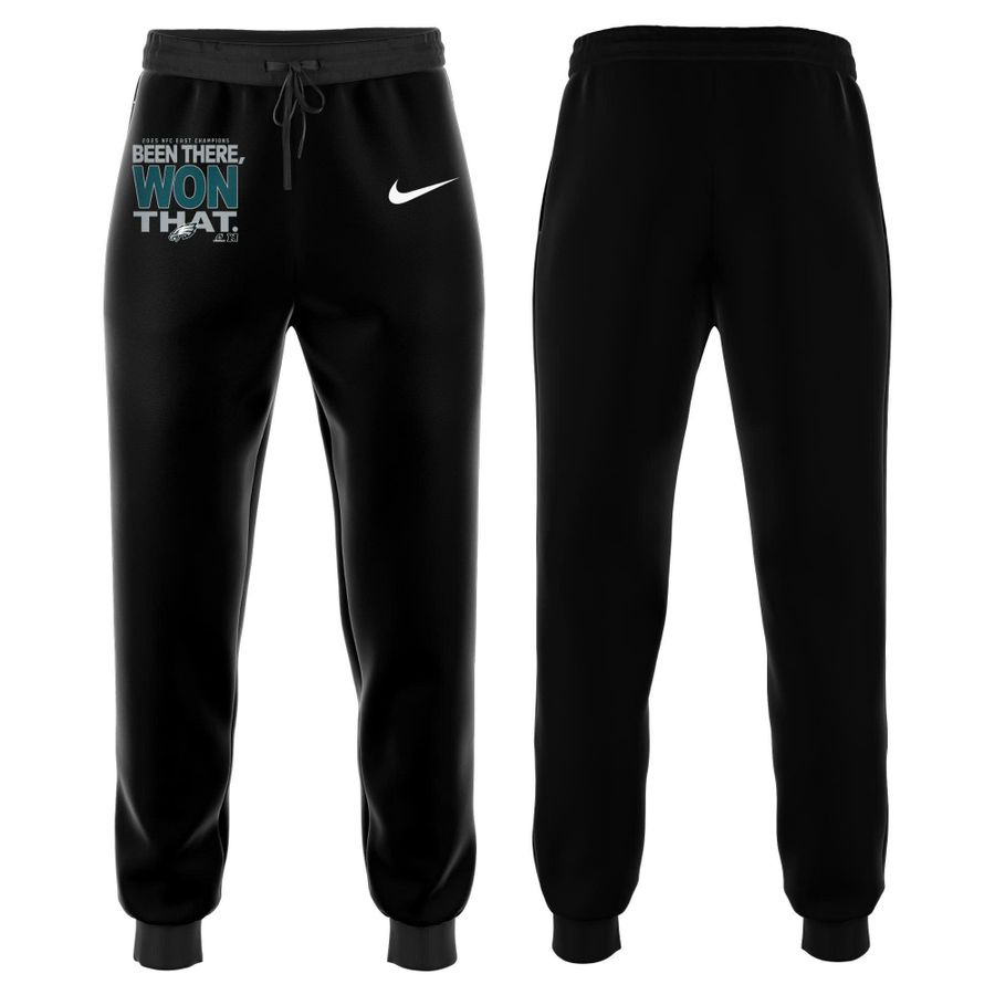 Unisex Black Philadelphia Eagles 2025 NFC East Division Champions Hoodie