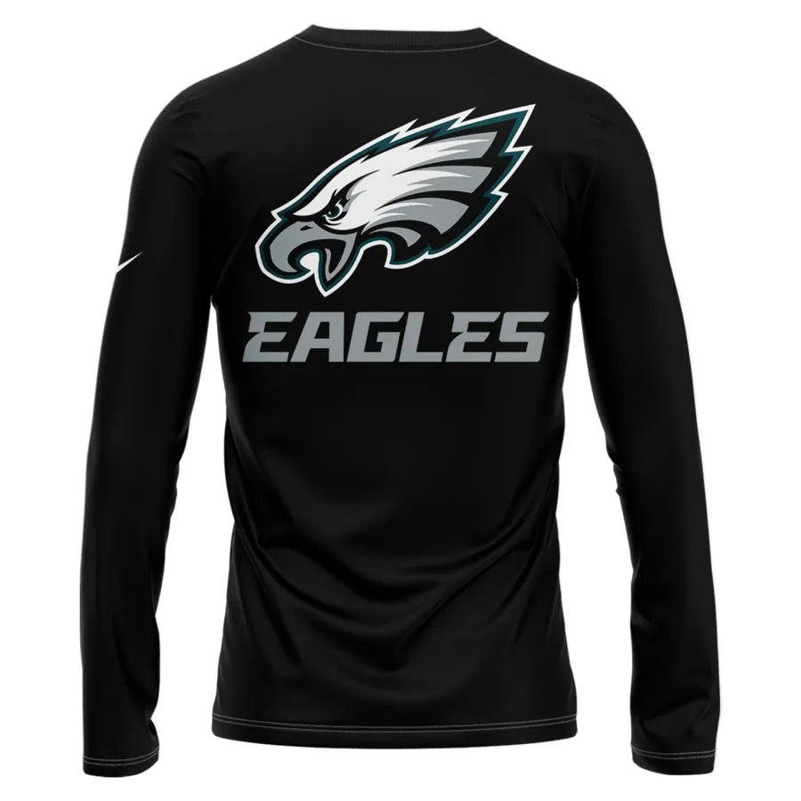 Unisex Black Philadelphia Eagles 2025 NFC East Division Champions Sweatshirt