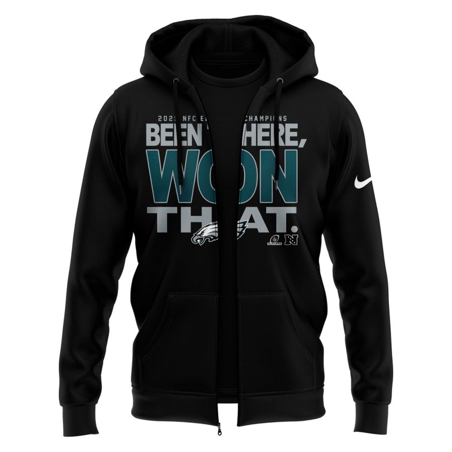 Philadelphia Eagles 2025 Division Champions Zip Hoodie