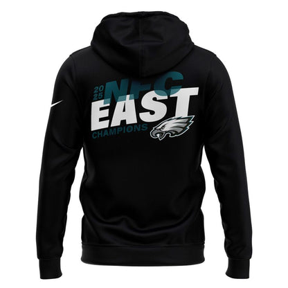 Philadelphia Eagles 2025 Division Champions Zip Hoodie