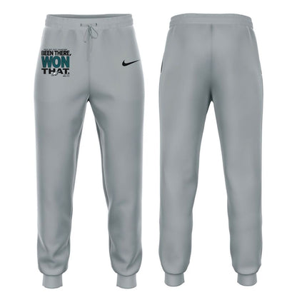 Men's Philadelphia Eagles 2025 NFC East Division Champions Locker Room Trophy Collection Sweatshirt(Gray)