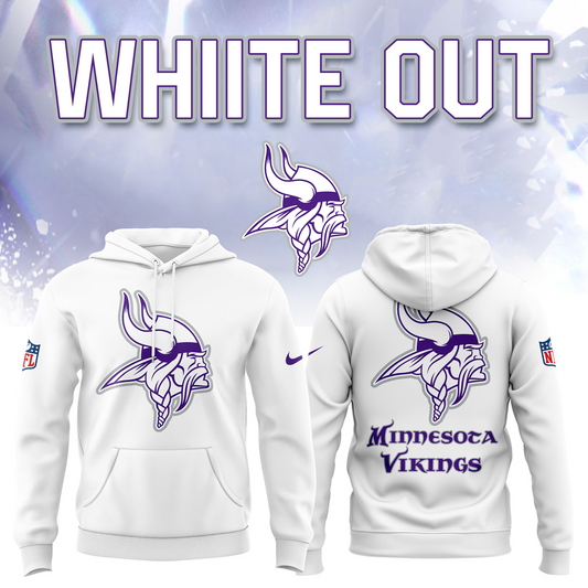Minnesota Vikings Summit White 2025 Hoodie