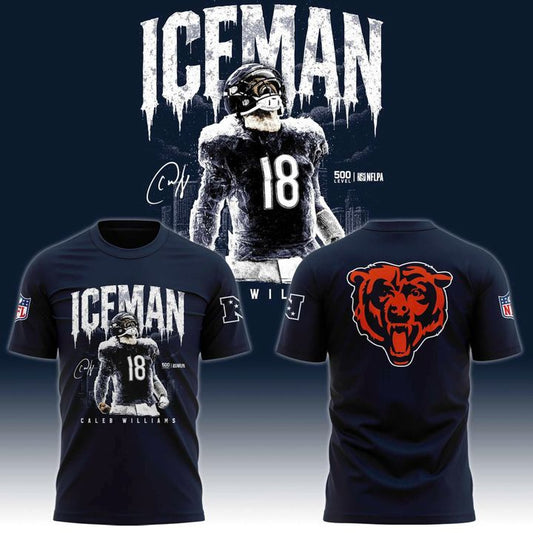 Men's Navy Chicago Bears Caleb Williams Iceman Special T-shirt